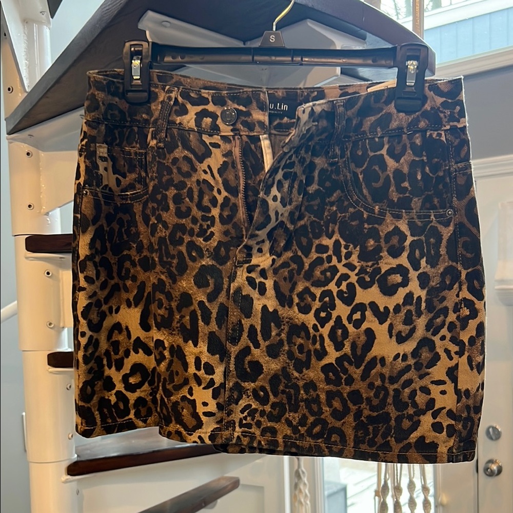 Leopard Print Skirt